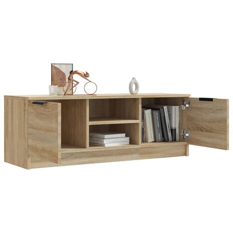 Tv-meubel 102x35x36,5 cm bewerkt hout sonoma eikenkleurig 7