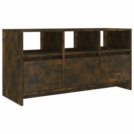 Tv-meubel 102x37,5x52,5 cm bewerkt hout gerookt eikenkleurig 2