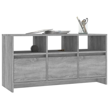 Tv-meubel 102x37,5x52,5 cm bewerkt hout grijs sonoma eikenkleur 4