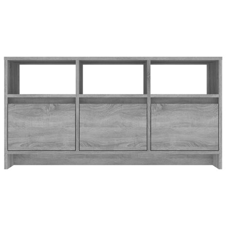 Tv-meubel 102x37,5x52,5 cm bewerkt hout grijs sonoma eikenkleur 6