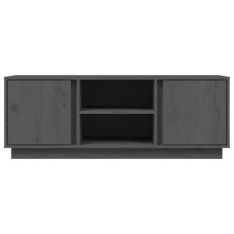 Tv-meubel 110x35x40,5 cm massief grenenhout grijs 6