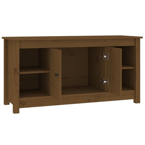 Tv-meubel 103x36,5x52 cm massief grenenhout honingbruin 4