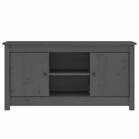 Tv-meubel 103x36,5x52 cm massief grenenhout grijs 3