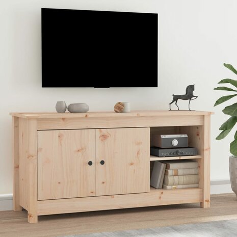 Tv-meubel 103x36,5x52 cm massief grenenhout 1