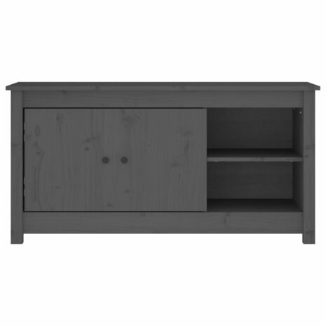 Tv-meubel 103x36,5x52 cm massief grenenhout grijs 3