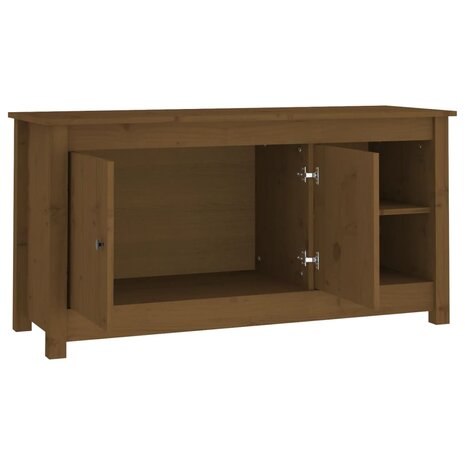 Tv-meubel 103x36,5x52 cm massief grenenhout honingbruin 4