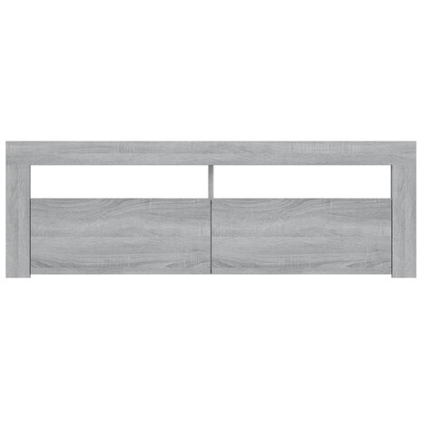 Tv-meubel met LED-verlichting 120x35x40 cm grijs sonoma eiken 5