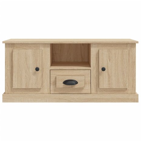 Tv-meubel 100x35,5x45 cm bewerkt hout sonoma eikenkleurig 6