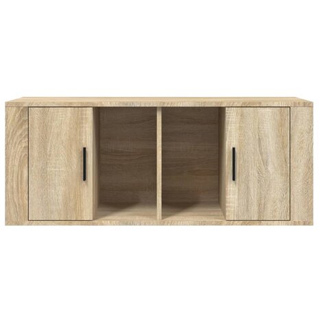 Tv-meubel 100x35x40 cm bewerkt hout sonoma eikenkleurig 5