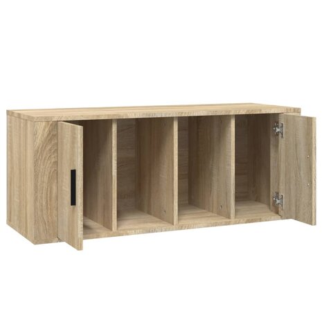 Tv-meubel 100x35x40 cm bewerkt hout sonoma eikenkleurig 7