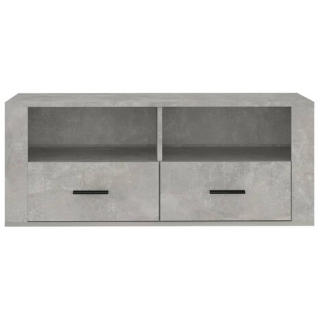 Tv-meubel 100x35x40 cm bewerkt hout betongrijs 6