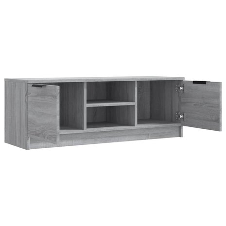 Tv-meubel 102x35x36,5 cm bewerkt hout grijs sonoma eikenkleurig 4