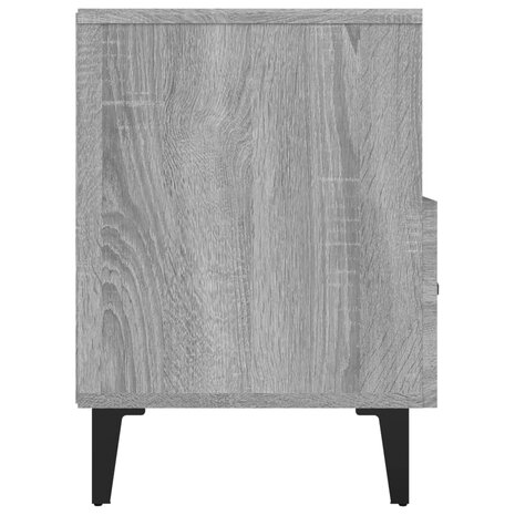 Tv-meubel 80x36x50 cm bewerkt hout grijs sonoma eikenkleurig 8