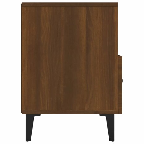 Tv-meubel 80x36x50 cm bewerkt hout bruin eikenkleur 8