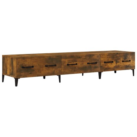 Tv-meubel 150x34,5x30 cm bewerkt hout gerookt eikenkleurig 2