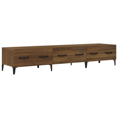 Tv-meubel 150x34,5x30 cm bewerkt hout bruin eikenkleur 2