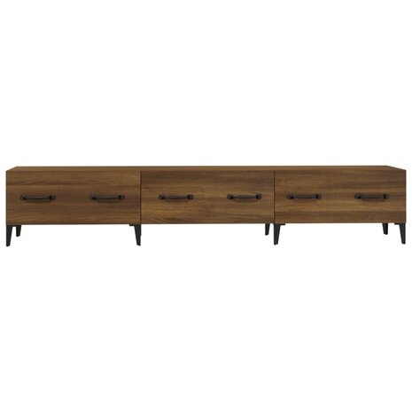 Tv-meubel 150x34,5x30 cm bewerkt hout bruin eikenkleur 7