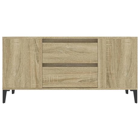 Tv-meubel 102x44,5x50 cm bewerkt hout sonoma eikenkleurig 6