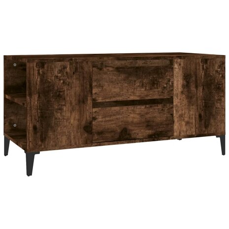 Tv-meubel 102x44,5x50 cm bewerkt hout gerookt eikenkleurig 2