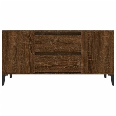 Tv-meubel 102x44,5x50 cm bewerkt hout bruin eikenkleur 6