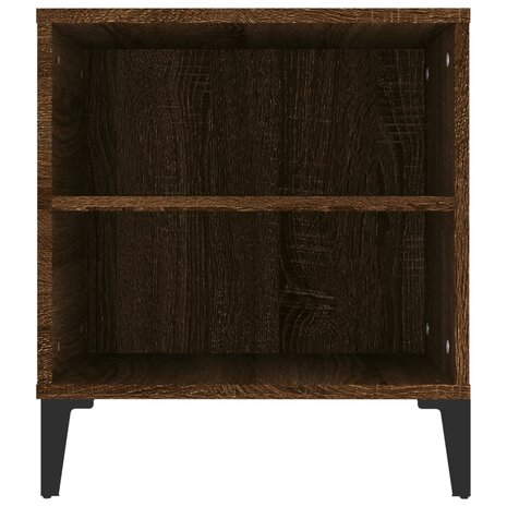 Tv-meubel 102x44,5x50 cm bewerkt hout bruin eikenkleur 8