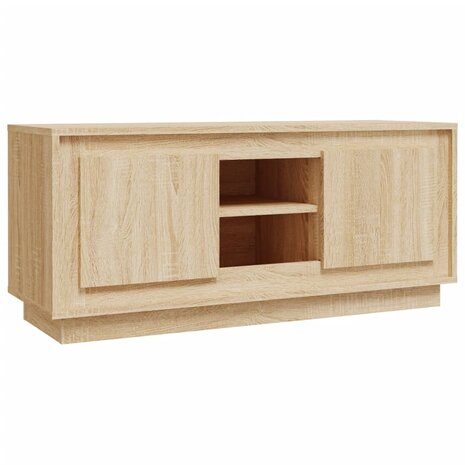 Tv-meubel 102x35x45 cm bewerkt hout sonoma eikenkleurig 2