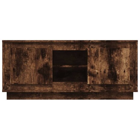 Tv-meubel 102x35x45 cm bewerkt hout gerookt eikenkleurig 6