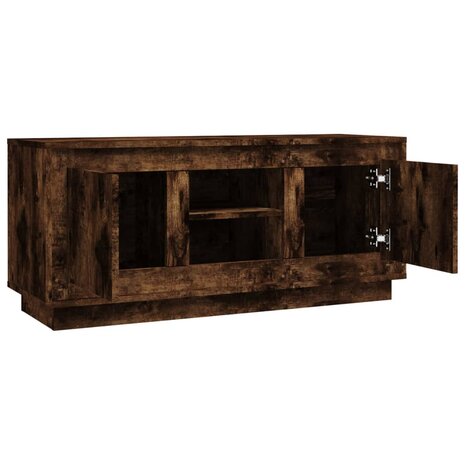 Tv-meubel 102x35x45 cm bewerkt hout gerookt eikenkleurig 7