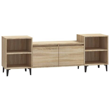 Tv-meubel 160x35x55 cm bewerkt hout sonoma eikenkleurig 2