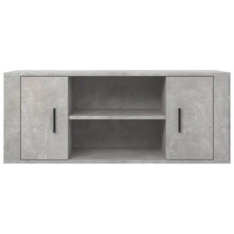 Tv-meubel 100x35x40 cm bewerkt hout betongrijs 3