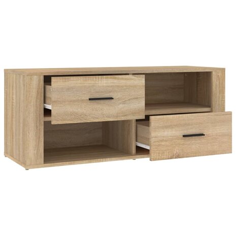 Tv-meubel 100x35x40 cm bewerkt hout sonoma eikenkleurig 7