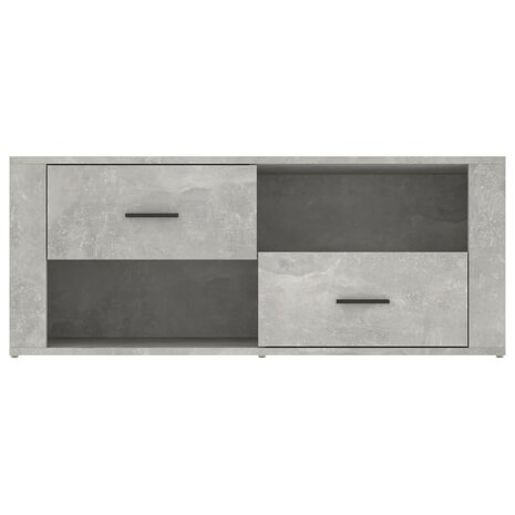 Tv-meubel 100x35x40 cm bewerkt hout betongrijs 6