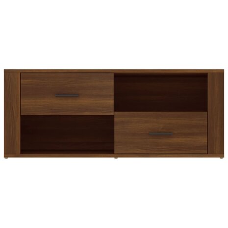 Tv-meubel 100x35x40 cm bewerkt hout bruin eikenkleur 6