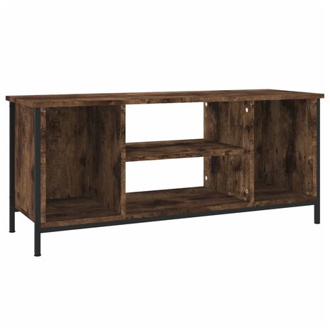 Tv-meubel 102x35x45 cm bewerkt hout gerookt eikenkleurig 2