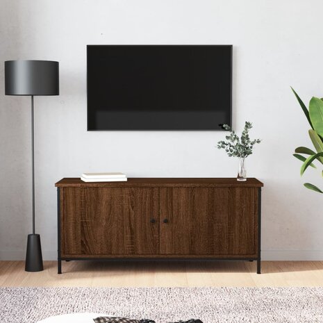 Tv-meubel 102x35x45 cm bewerkt hout sonoma eikenkleurig 1