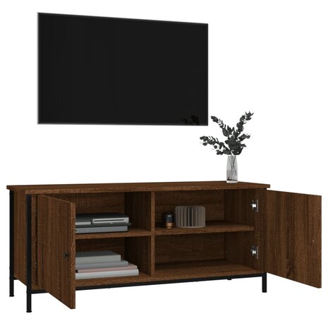 Tv-meubel 102x35x45 cm bewerkt hout sonoma eikenkleurig 4