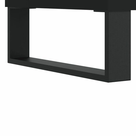 Tv-meubel 69,5x30x50 cm bewerkt hout zwart 7