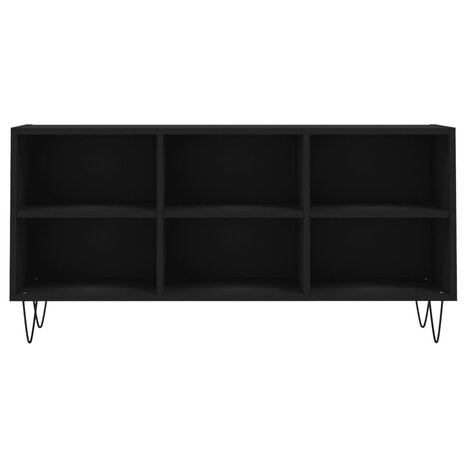 Tv-meubel 103,5x30x50 cm bewerkt hout zwart 4