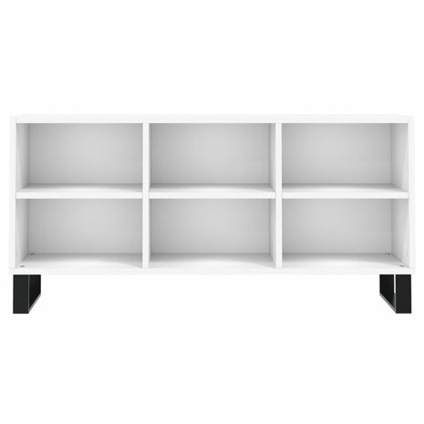 Tv-meubel 103,5x30x50 cm bewerkt hout wit 4