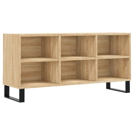 Tv-meubel 103,5x30x50 cm bewerkt hout sonoma eikenkleurig 2