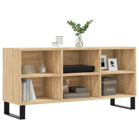 Tv-meubel 103,5x30x50 cm bewerkt hout sonoma eikenkleurig 3