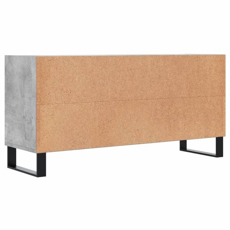 Tv-meubel 103,5x30x50 cm bewerkt hout betongrijs 6