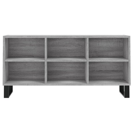 Tv-meubel 103,5x30x50 cm bewerkt hout grijs sonoma eikenkleurig 4