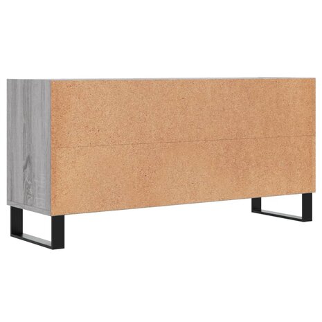 Tv-meubel 103,5x30x50 cm bewerkt hout grijs sonoma eikenkleurig 6