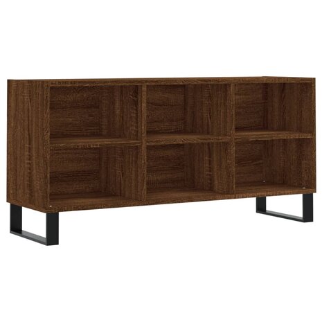 Tv-meubel 103,5x30x50 cm bewerkt hout bruin eikenkleur 2