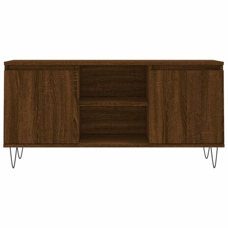 Tv-meubel 104x35x50 cm bewerkt hout bruin eikenkleur 5