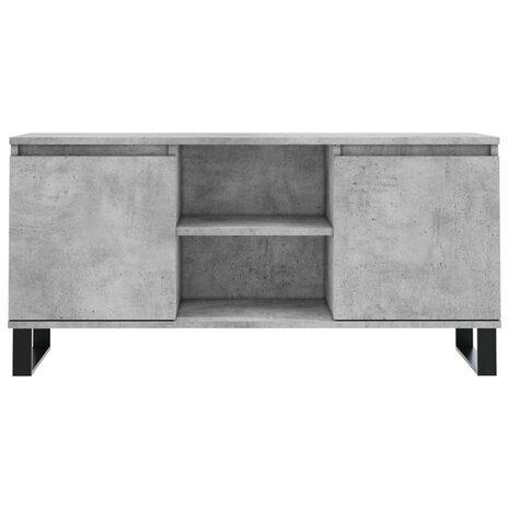 Tv-meubel 104x35x50 cm bewerkt hout betongrijs 5