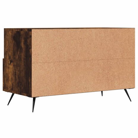 Tv-meubel 80x36x50 cm bewerkt hout gerookt eikenkleurig 8