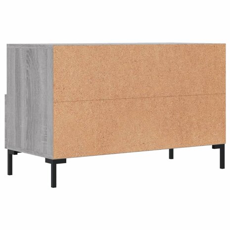 Tv-meubel 80x36x50 cm bewerkt hout grijs sonoma eikenkleurig 8