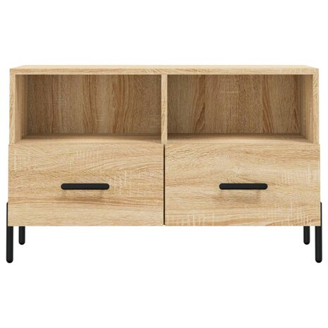 Tv-meubel 80x36x50 cm bewerkt hout sonoma eiken 5